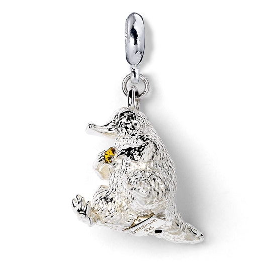 Fantastic Beasts Niffler Slider Charm with Crystal - Silver