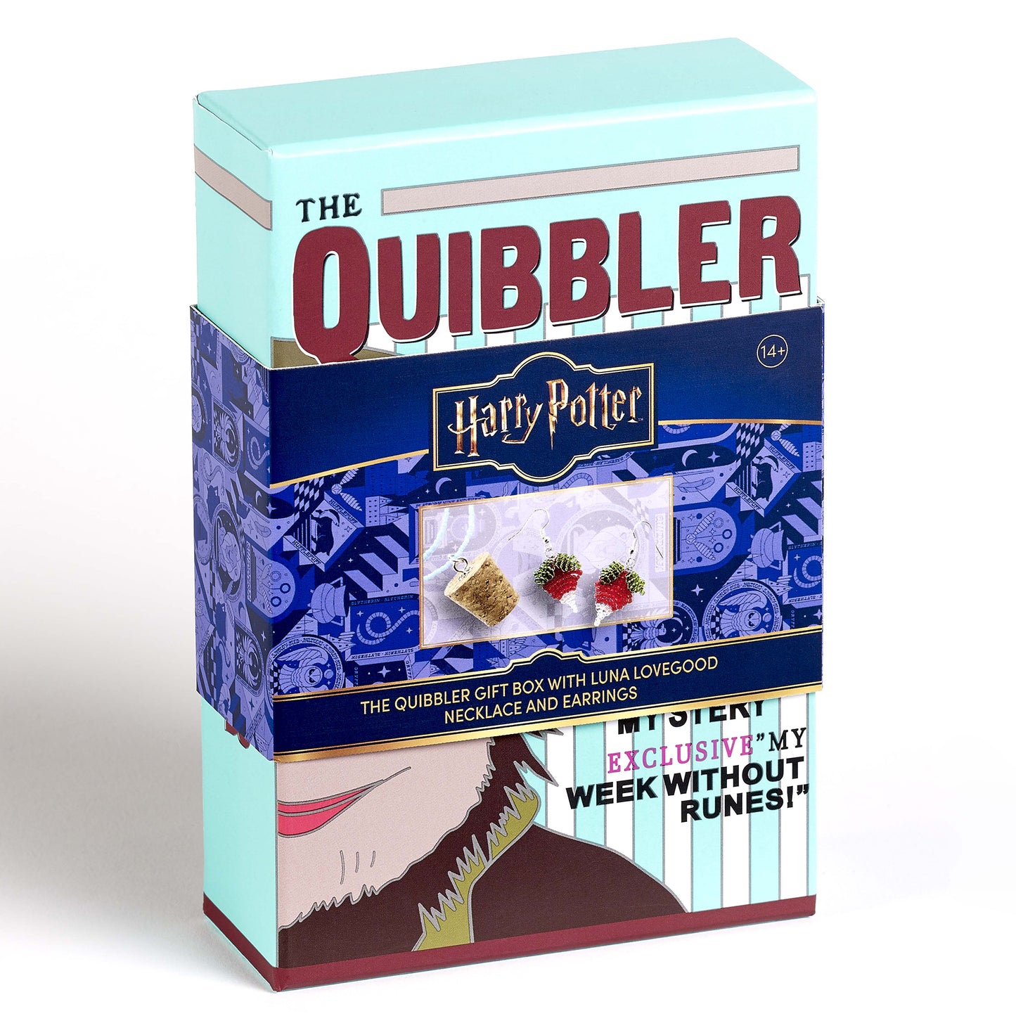 Harry Potter Quibbler Gift Box with Luna Beaded Cork Charm Necklace & Radish Earrings