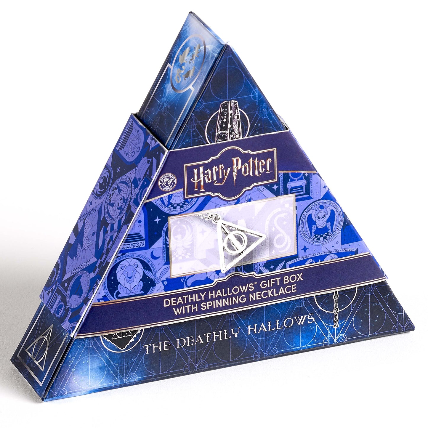 Harry Potter Deathly Hallows Gift Box with Spinning Deathly Hallows Necklace