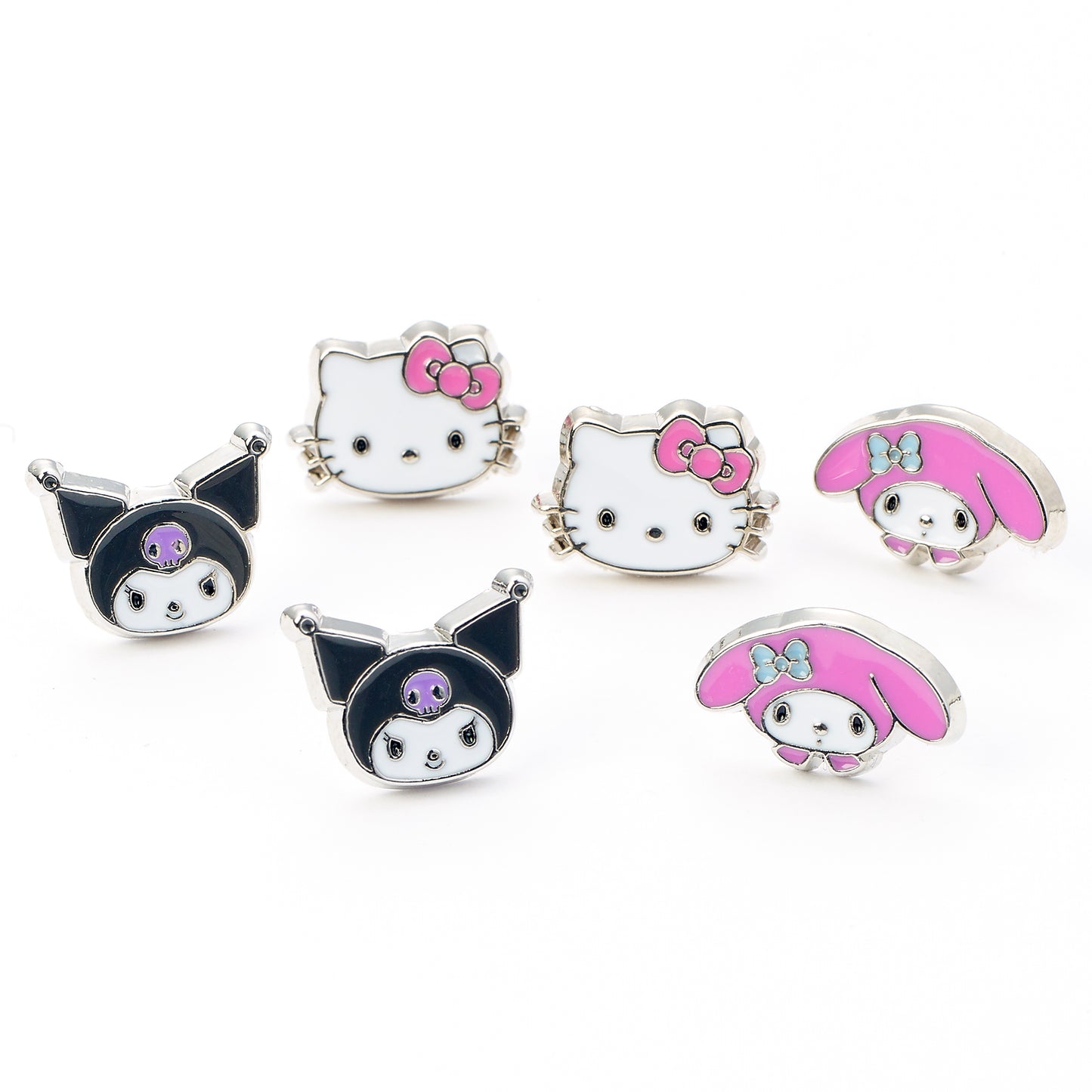 PREORDER - Hello Kitty Kuromi And My Melody Stud Earring Set
