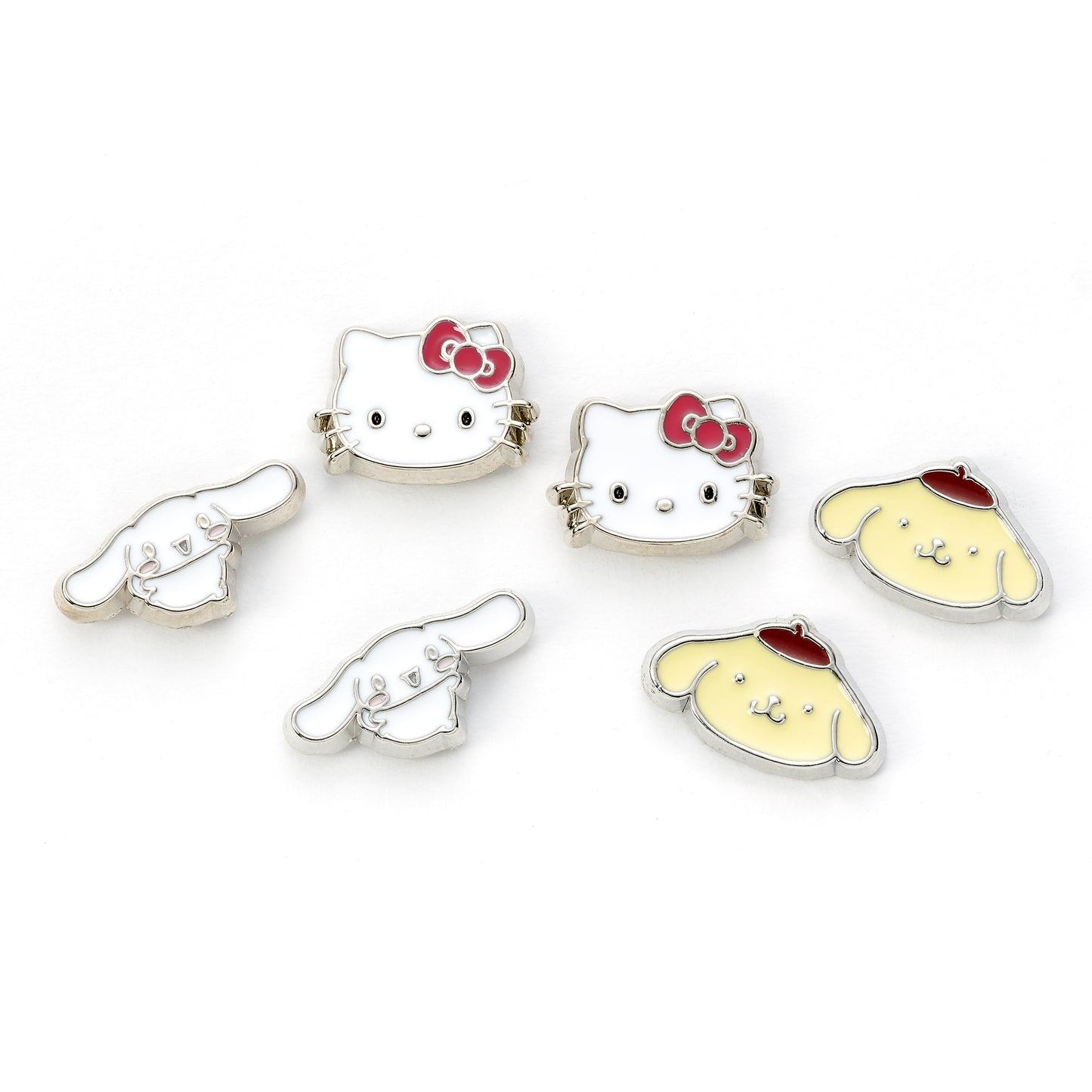 PREORDER - Hello Kitty Cinnamon Roll and Pompompurin Stud Earring Set
