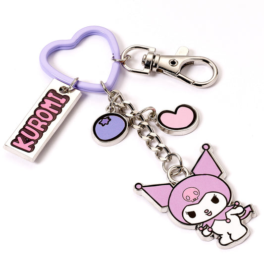 Hello Kitty Kuromi Keyring With Charms