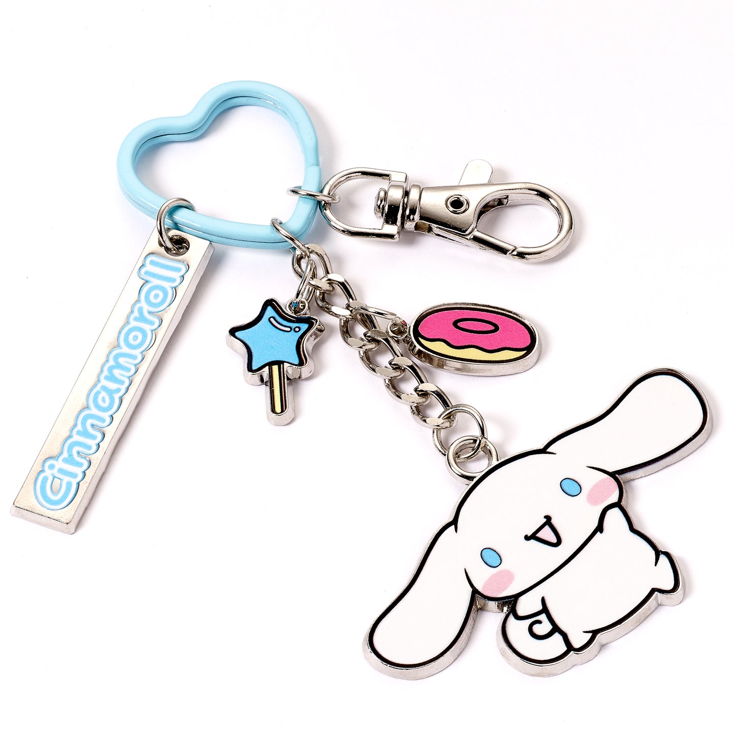 Hello Kitty Cinnamoroll Keyring with Charms