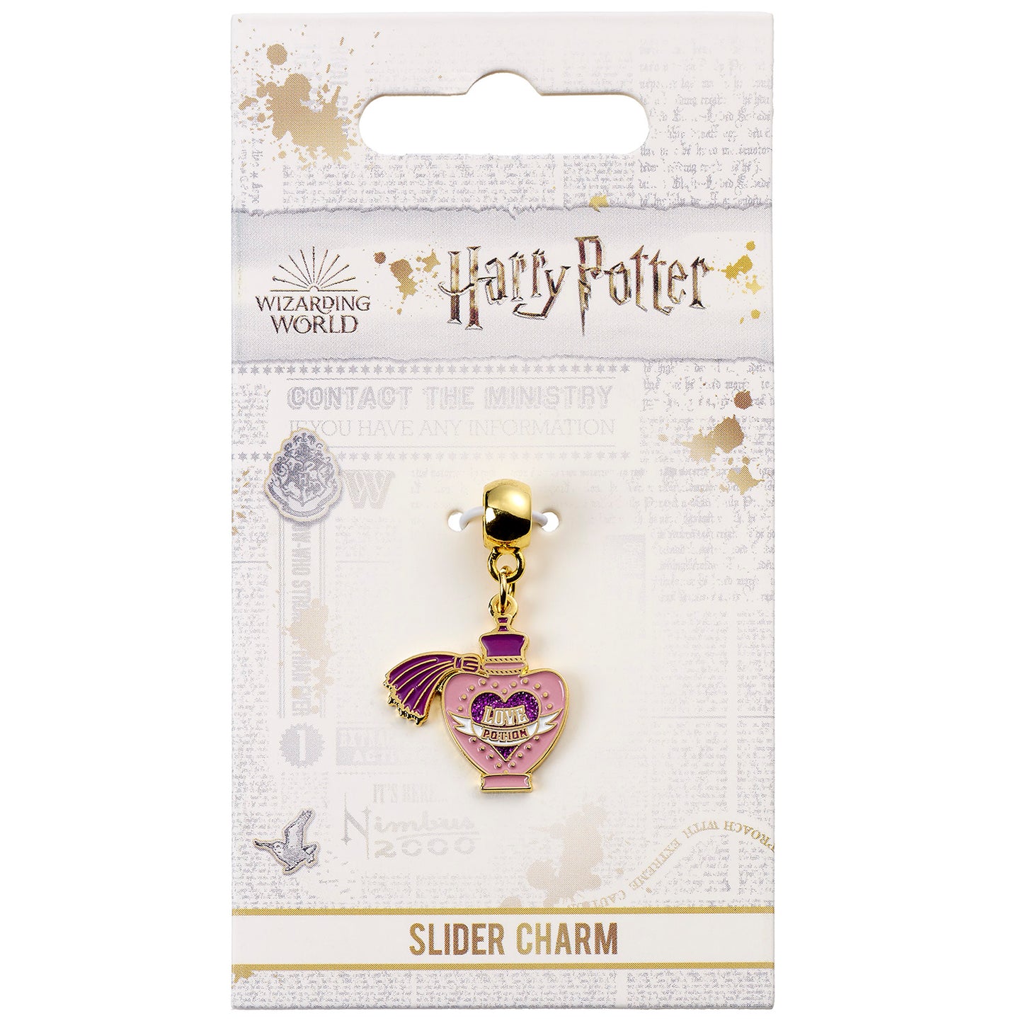 Harry Potter Love Potion Slider Charm - Gold