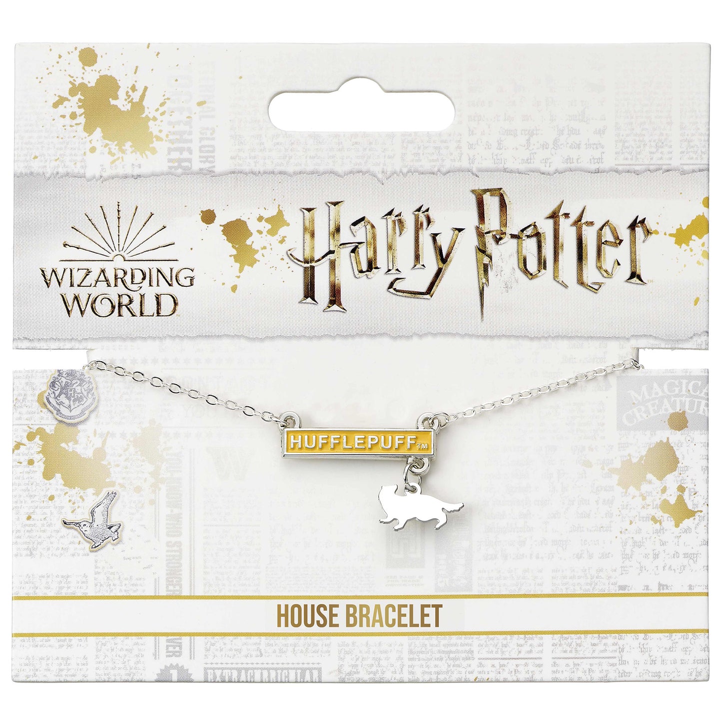 Kellica Harry Potter Hufflepuff Bar Bracelet