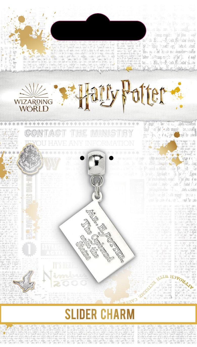 Harry Potter  Hogwarts Acceptance Letter Slider Charm - Silver