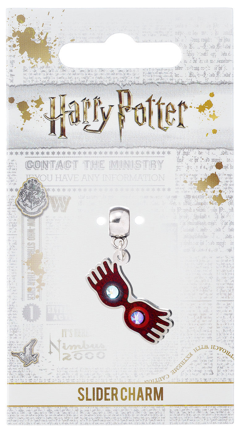 Harry Potter  Luna Lovegood Glasses Slider Charm - Silver