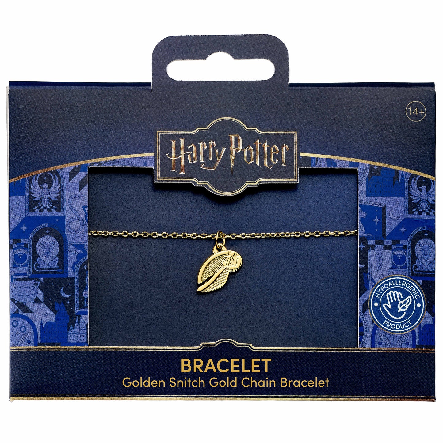 Harry Potter Stainless Steel Golden Snitch Gold Chain Bracelet