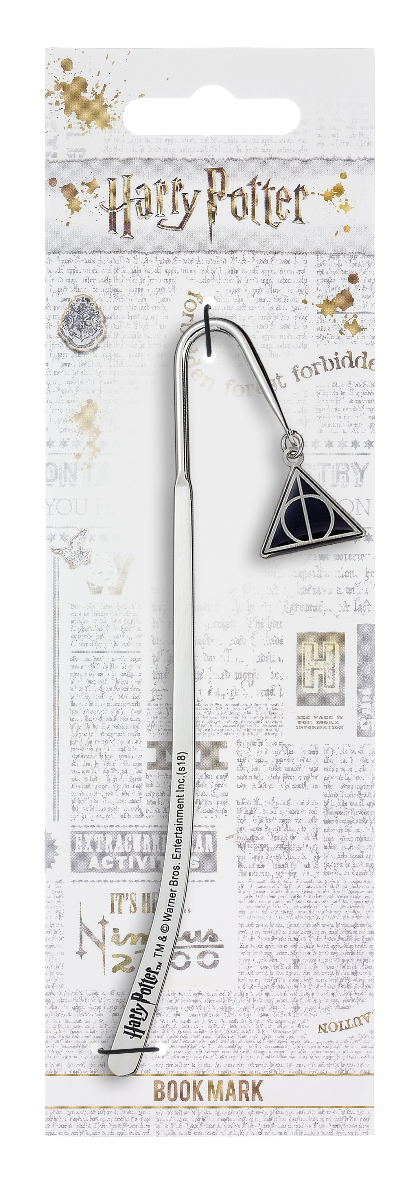 Harry Potter Deathly Hallows Bookmark - Silver