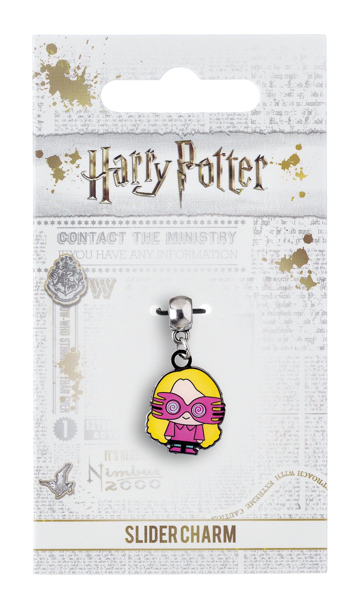 Harry Potter Luna Lovegood Chibi Style Slider Charm - Pink