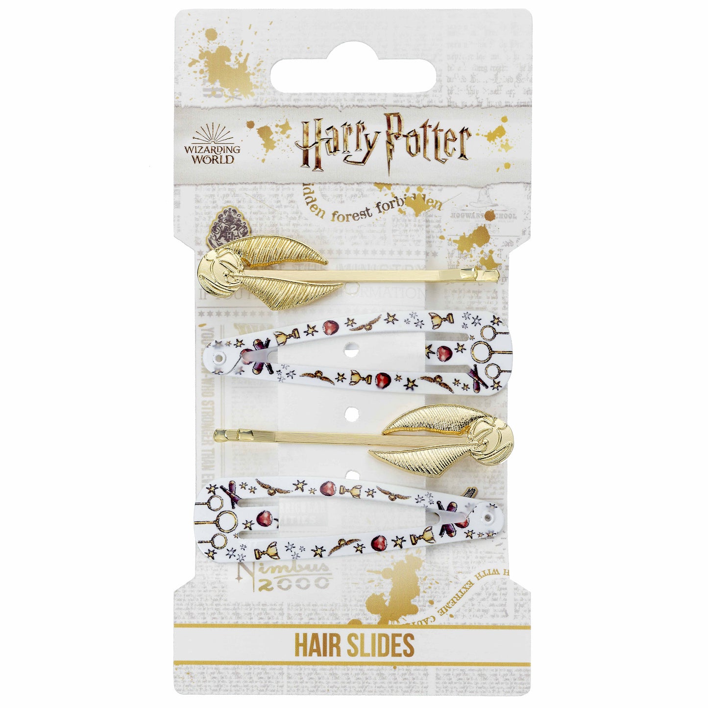 Harry Potter Quidditch Golden Snitch Hair Clip Set