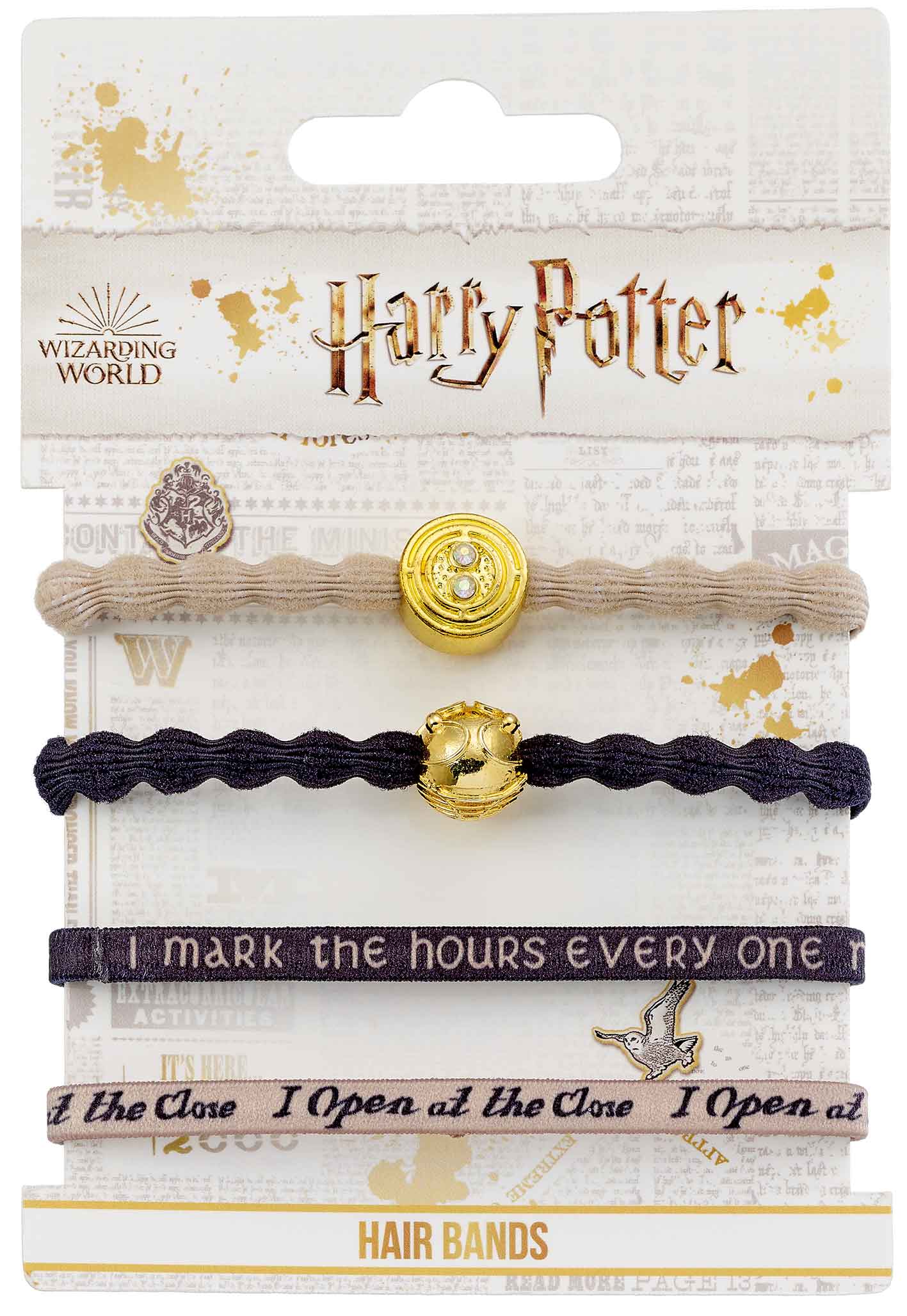 Harry Potter Time Turner and Golden Snitch Hair Band Set