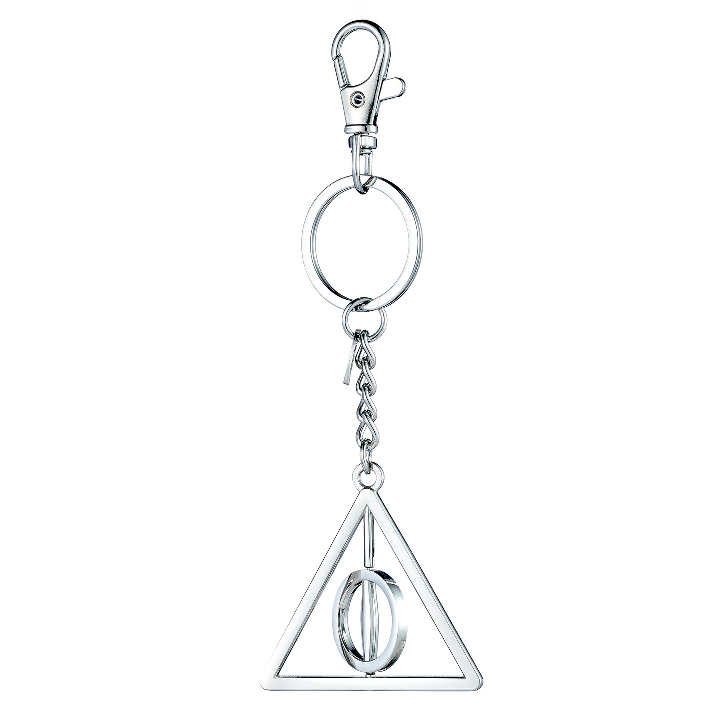 Harry Potter Deathly Hallows spinning keyring