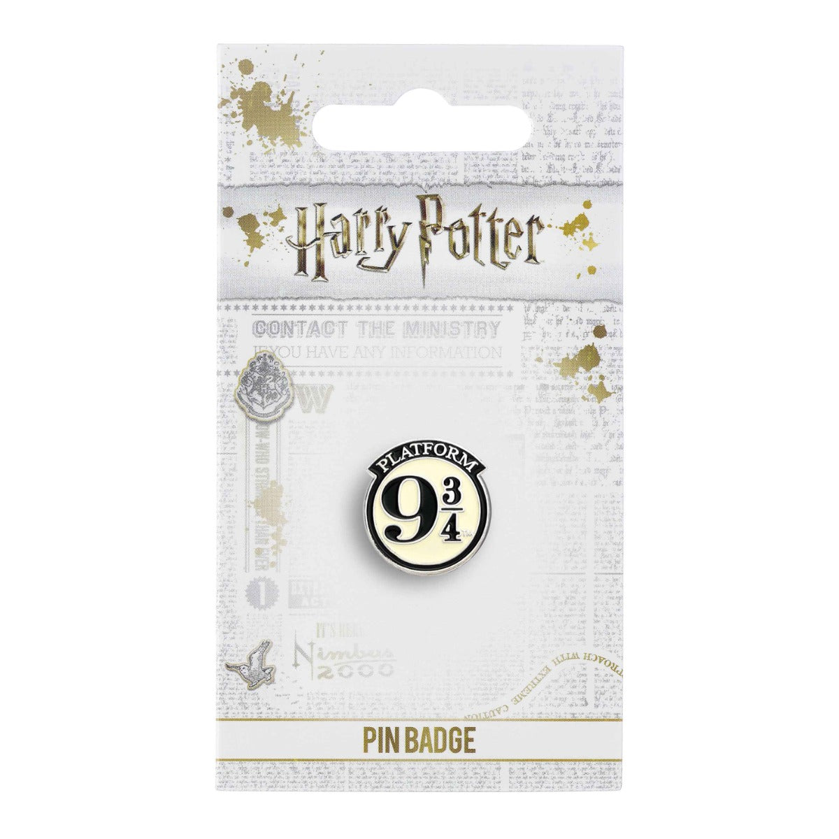 Harry Potter Platform 9 3/4 Pin Badge - Argent