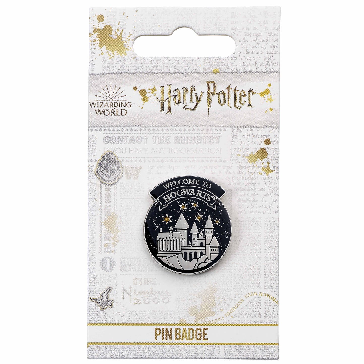 Harry Potter Welcome to Hogwarts Pin Badge