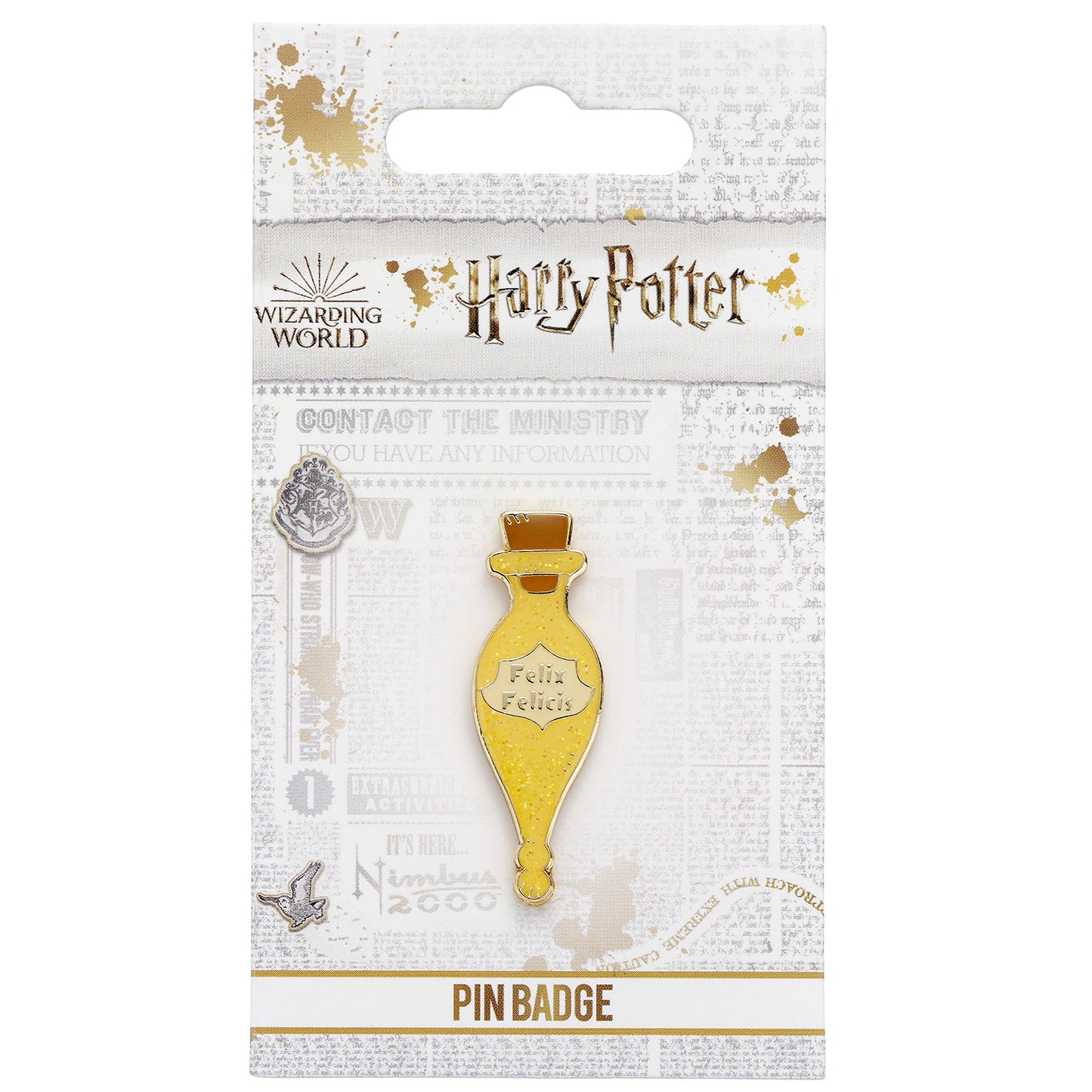Harry Potter Felix Felicis Pin Badge - Yellow