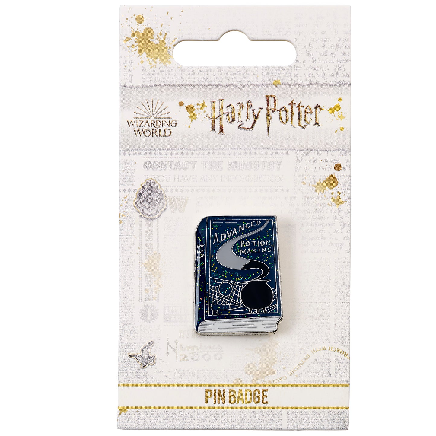 Insigne d'épingle de livre de fabrication de potions avancées Harry Potter