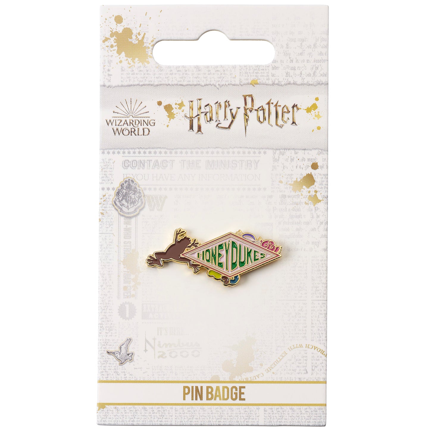Badge à épingle avec logo Harry Potter Honeyduke