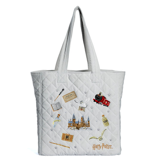 PREORDER - Harry Potter Icon Embroidered Velvet Tote Bag