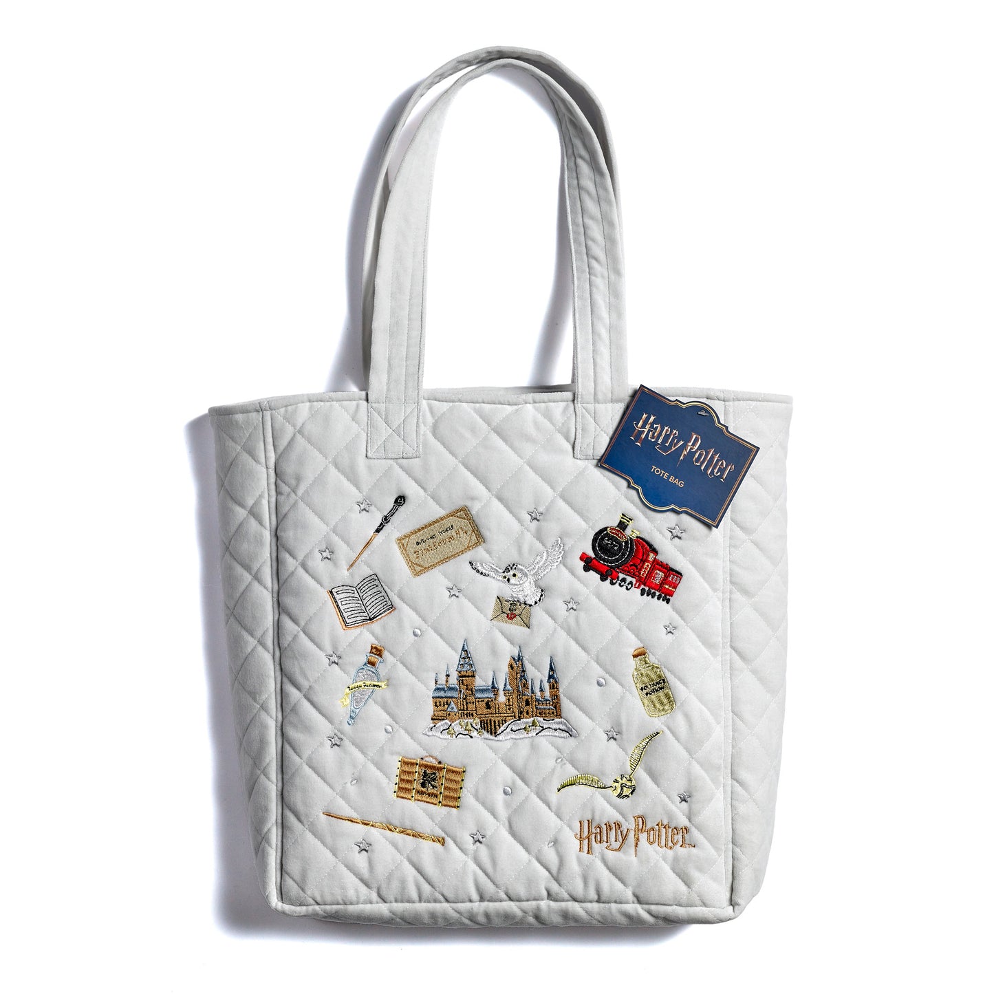 PREORDER - Harry Potter Icon Embroidered Velvet Tote Bag
