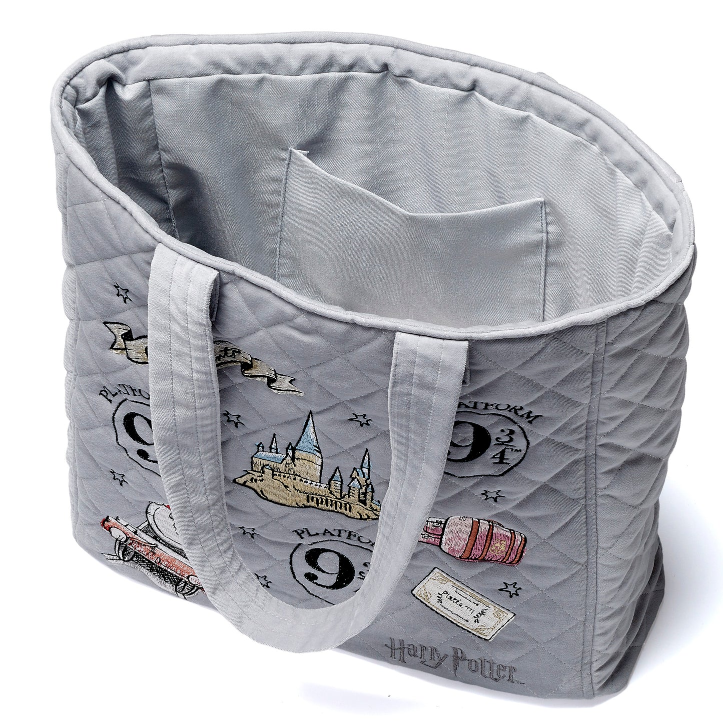 PREORDER Harry Potter Platform 9 3/4 Embroidered Velvet Tote Bag