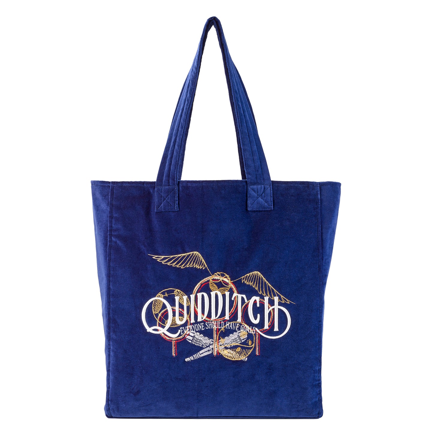 PREORDER - Harry Potter Embroidered Velvet Quidditch Tote Bag