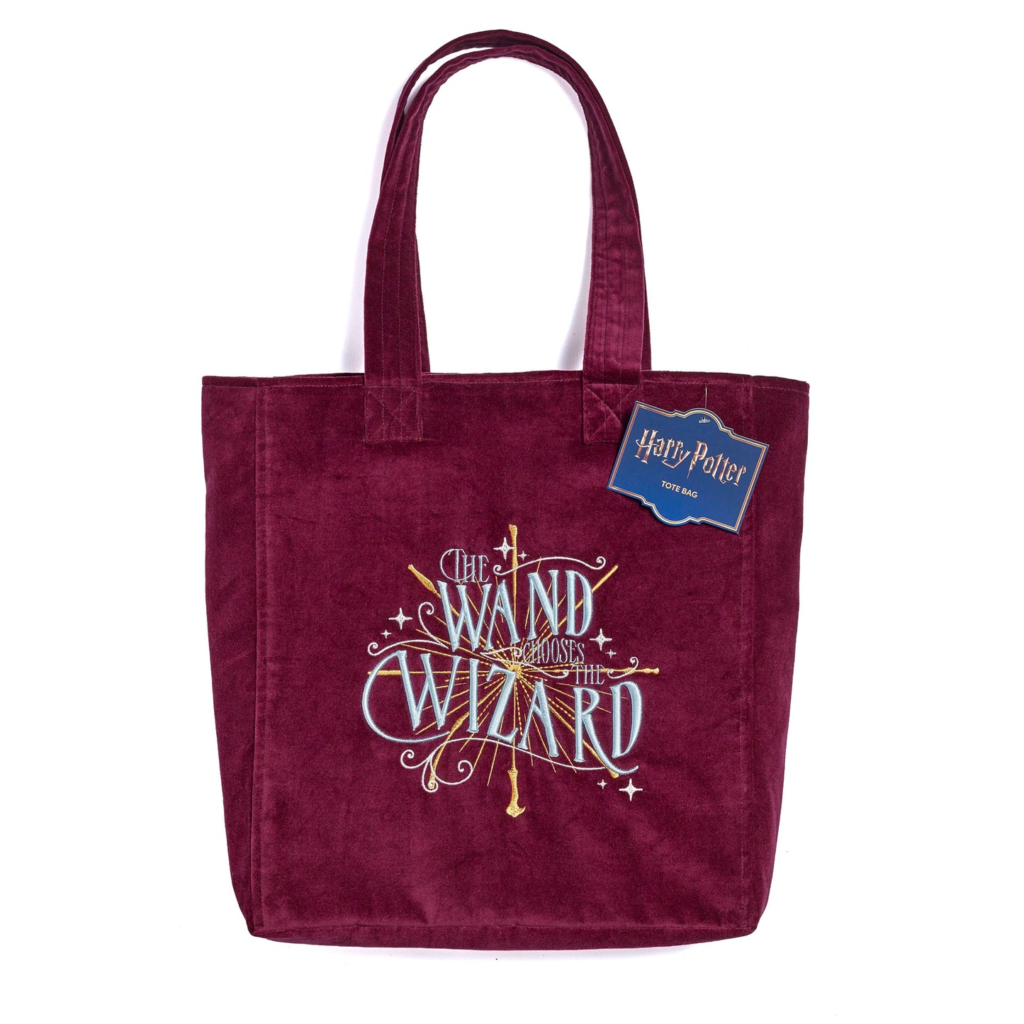 PREORDER - Harry Potter Embroidered Velvet Wand Chooses The Wizard Tote Bag