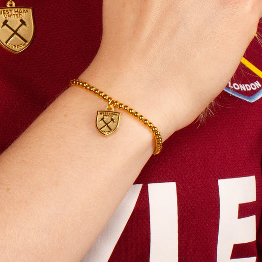 West Ham Crest Ball Bead Bracelet
