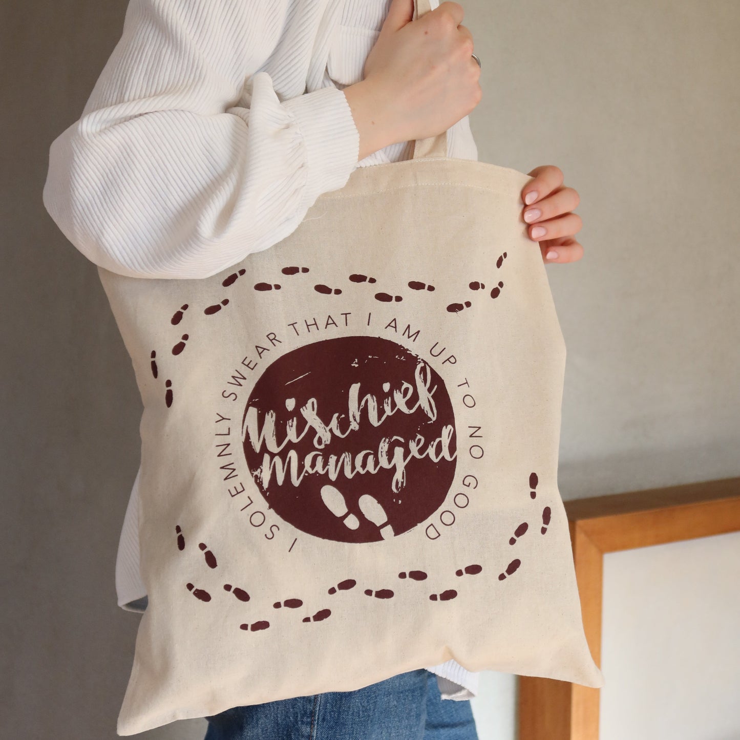 Harry Potter Cotton Marauders Map Tote Bag