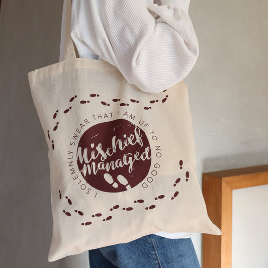 Harry Potter Cotton Marauders Map Tote Bag