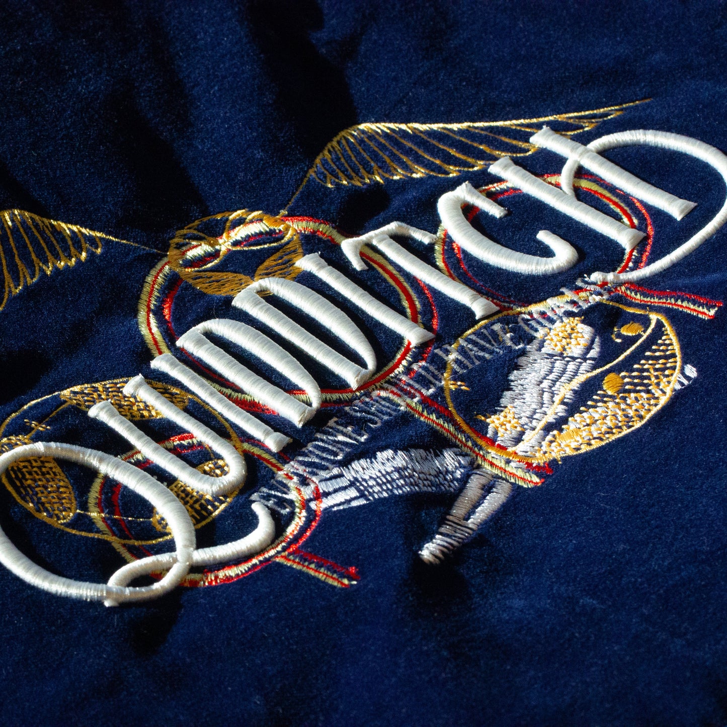 Harry Potter Embroidered Velvet Quidditch Tote Bag