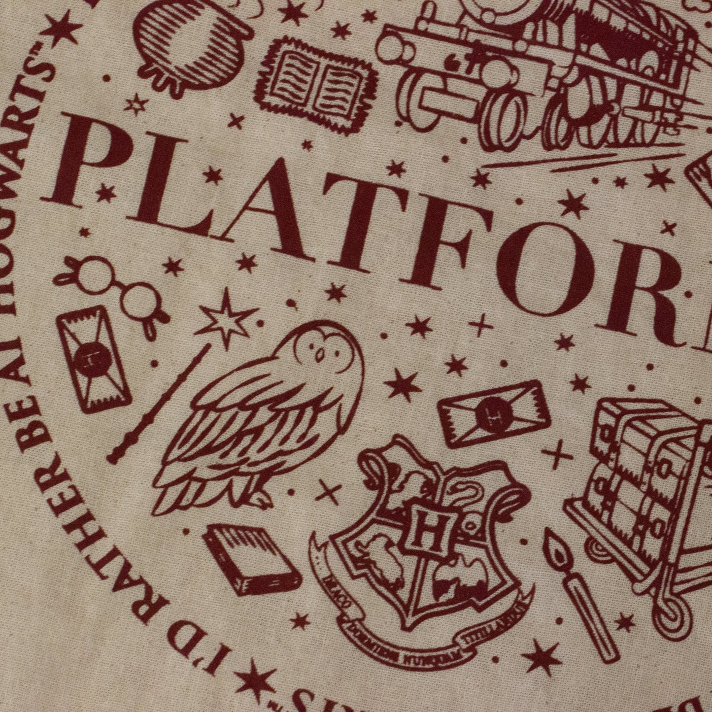 Harry Potter Cotton Platform 9 3/4 Tote Bag