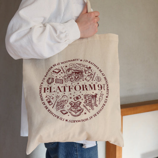 Harry Potter Cotton Platform 9 3/4 Tote Bag
