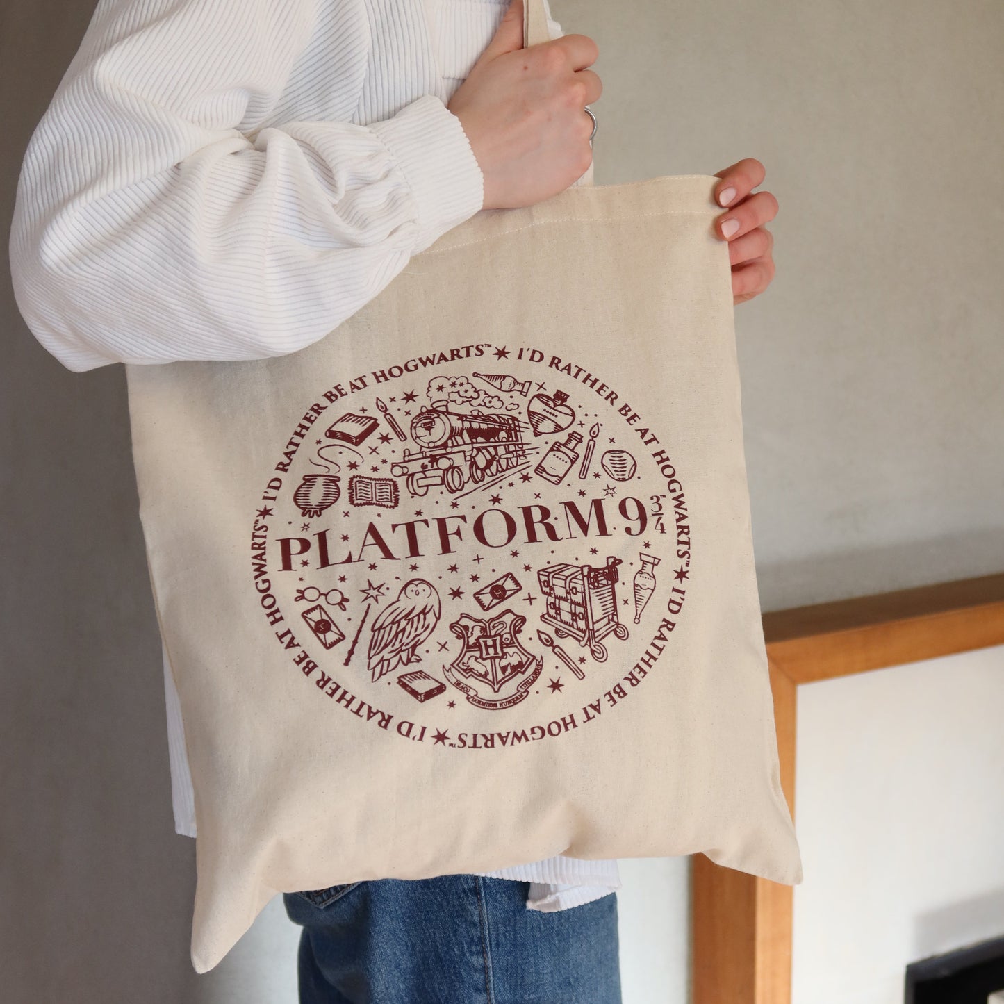 Harry Potter Cotton Platform 9 3/4 Tote Bag
