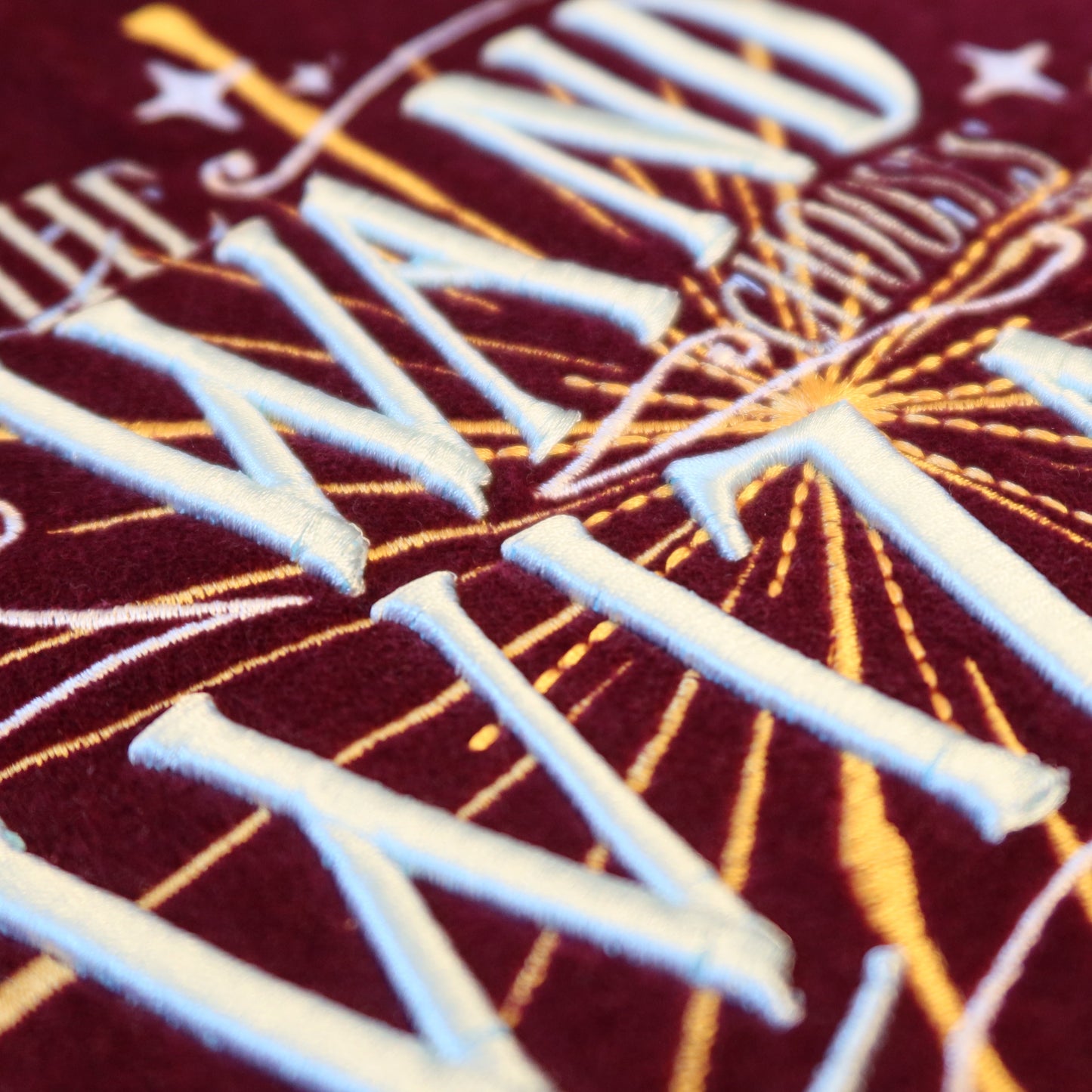 Harry Potter Embroidered Velvet Wand Chooses The Wizard Tote Bag