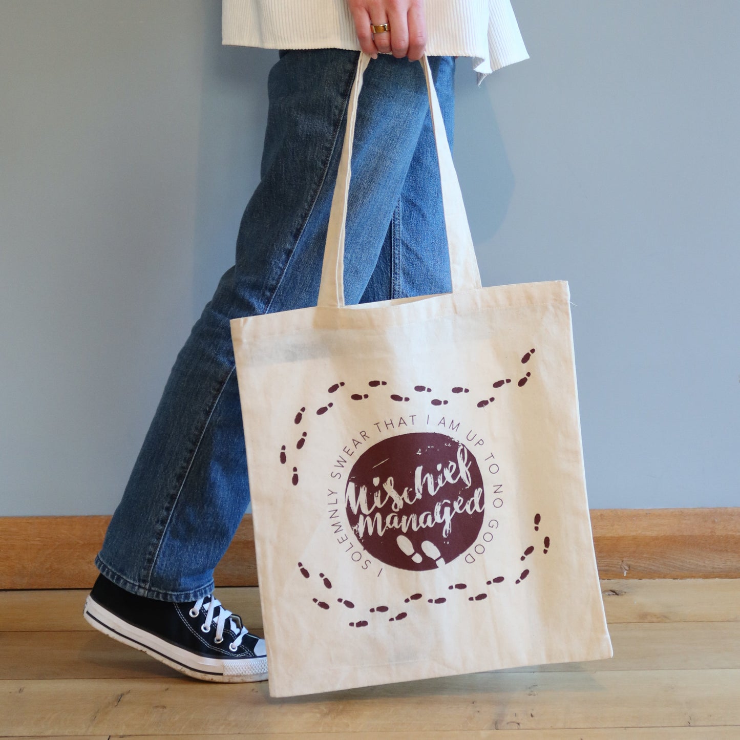 Harry Potter Cotton Marauders Map Tote Bag
