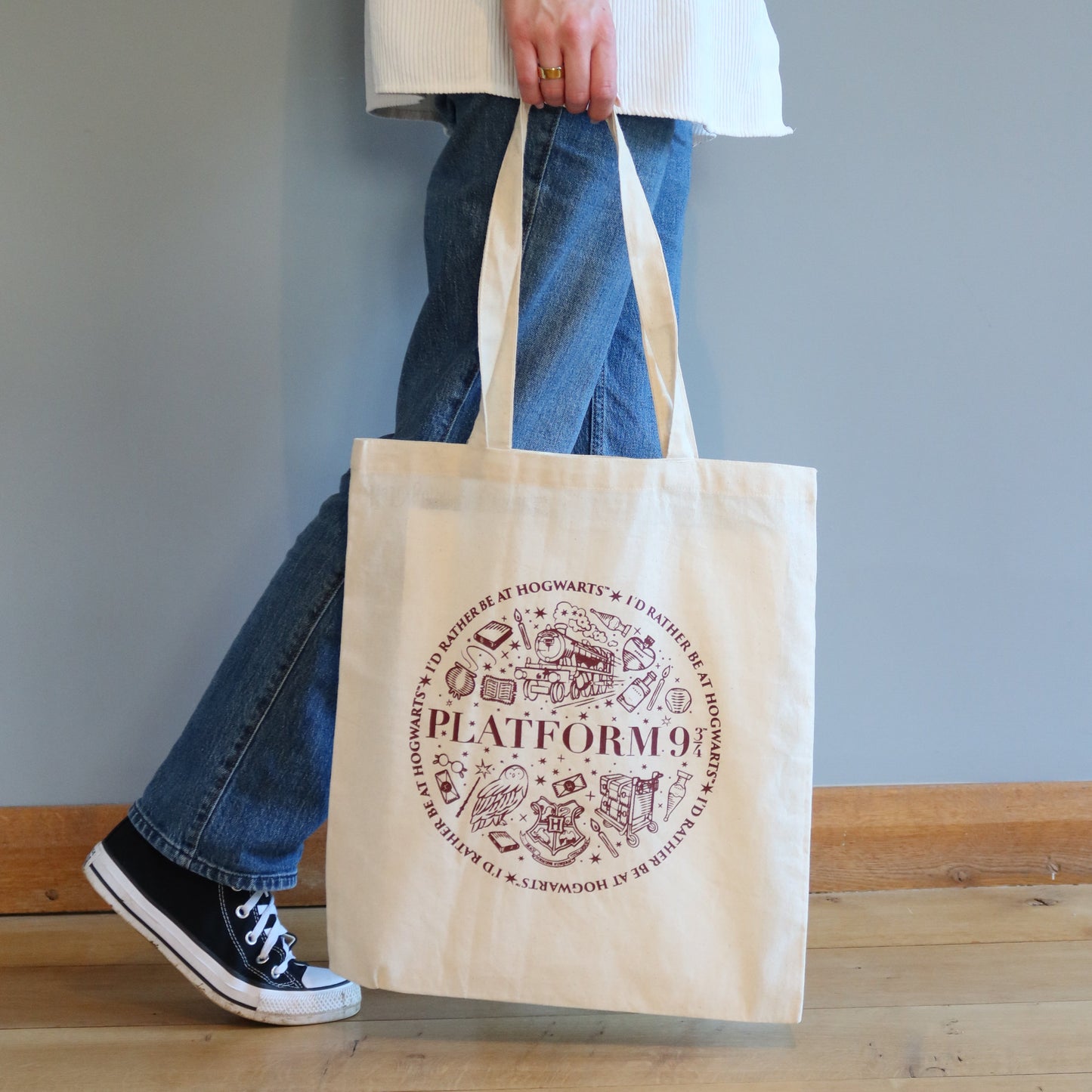 Harry Potter Cotton Platform 9 3/4 Tote Bag