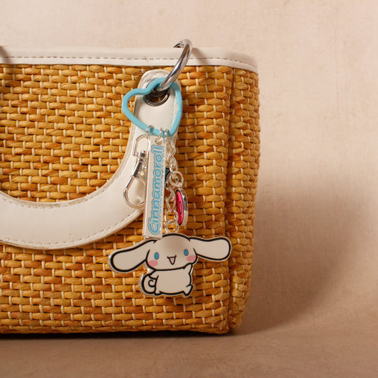 Hello Kitty Cinnamoroll Keyring with Charms