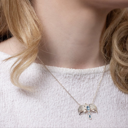 Harry Potter Diadem Necklace Embellished with Crystals - Sterling Silver