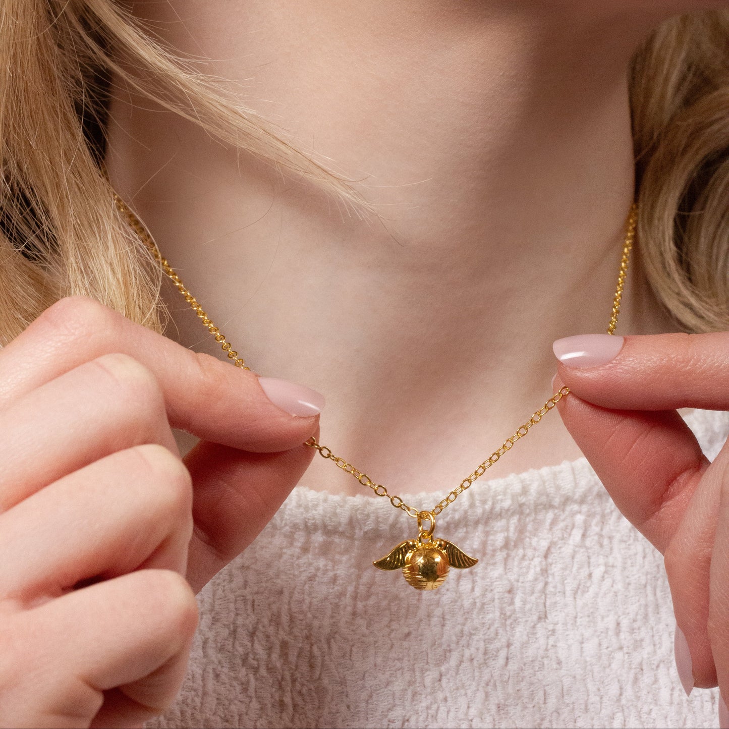 Harry Potter Quidditch Gift Box with cute Golden Snitch Necklace & Earrings