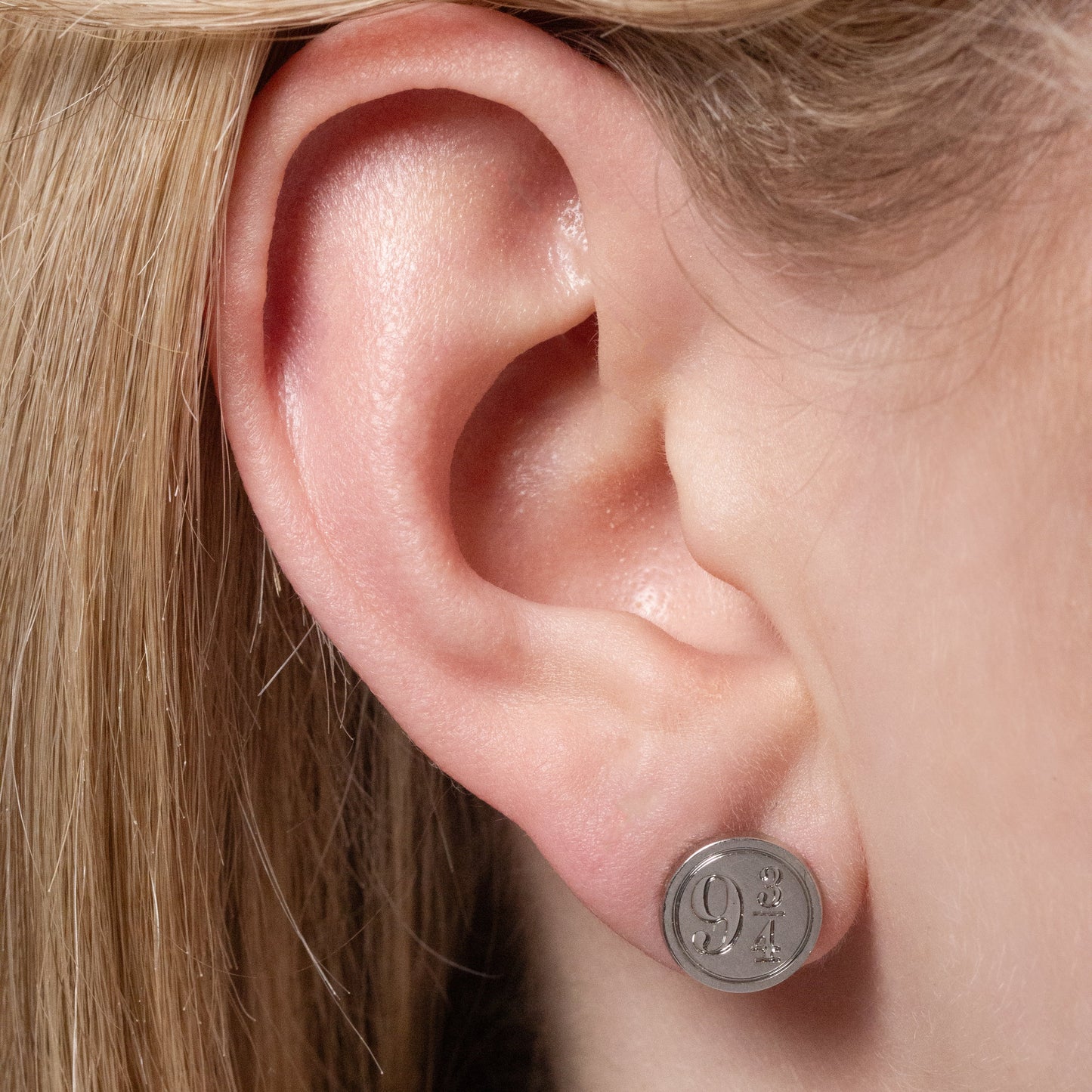 Ensemble de boucles d'oreilles Harry Potter - Reliques de la mort, Vif d'or, Plate-forme 9 3/4 - Argent