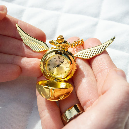 Harry Potter Golden Snitch Watch Necklace - Gold