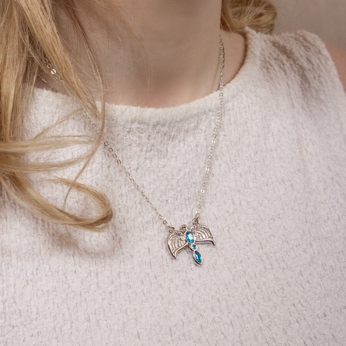 Harry Potter Ravenclaw Diadem Tiara Necklace - Silver