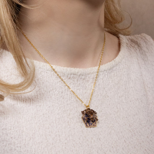 Harry Potter Chocolate Frog Necklace - Gold