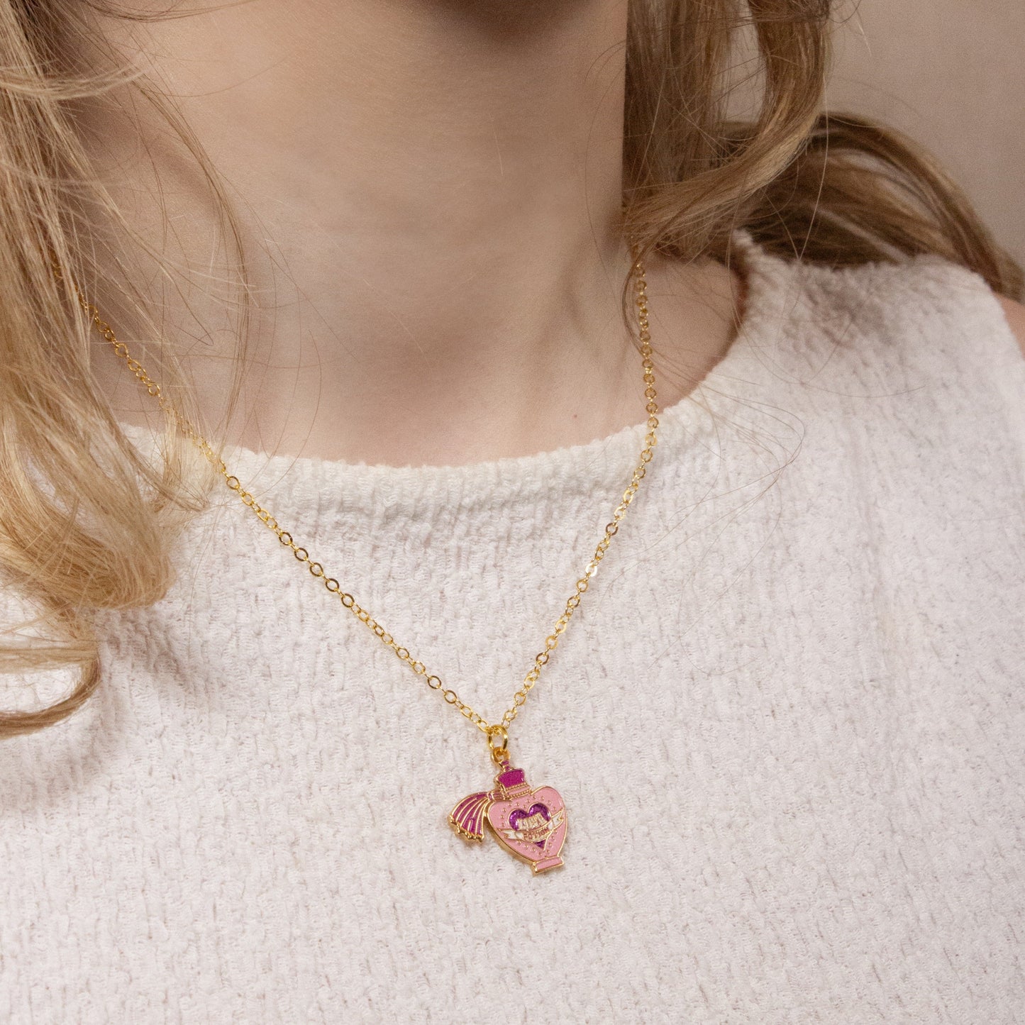 Collier philtre d'amour plaqué or Harry Potter - Or