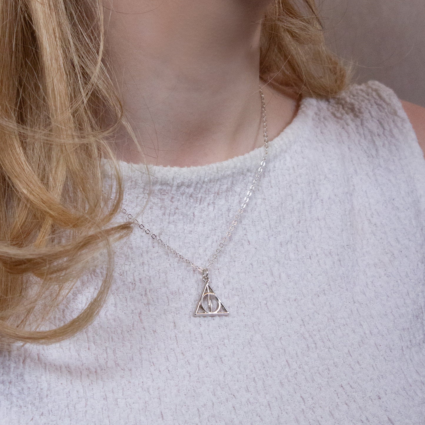 Collier Reliques de la Mort Harry Potter - Argent