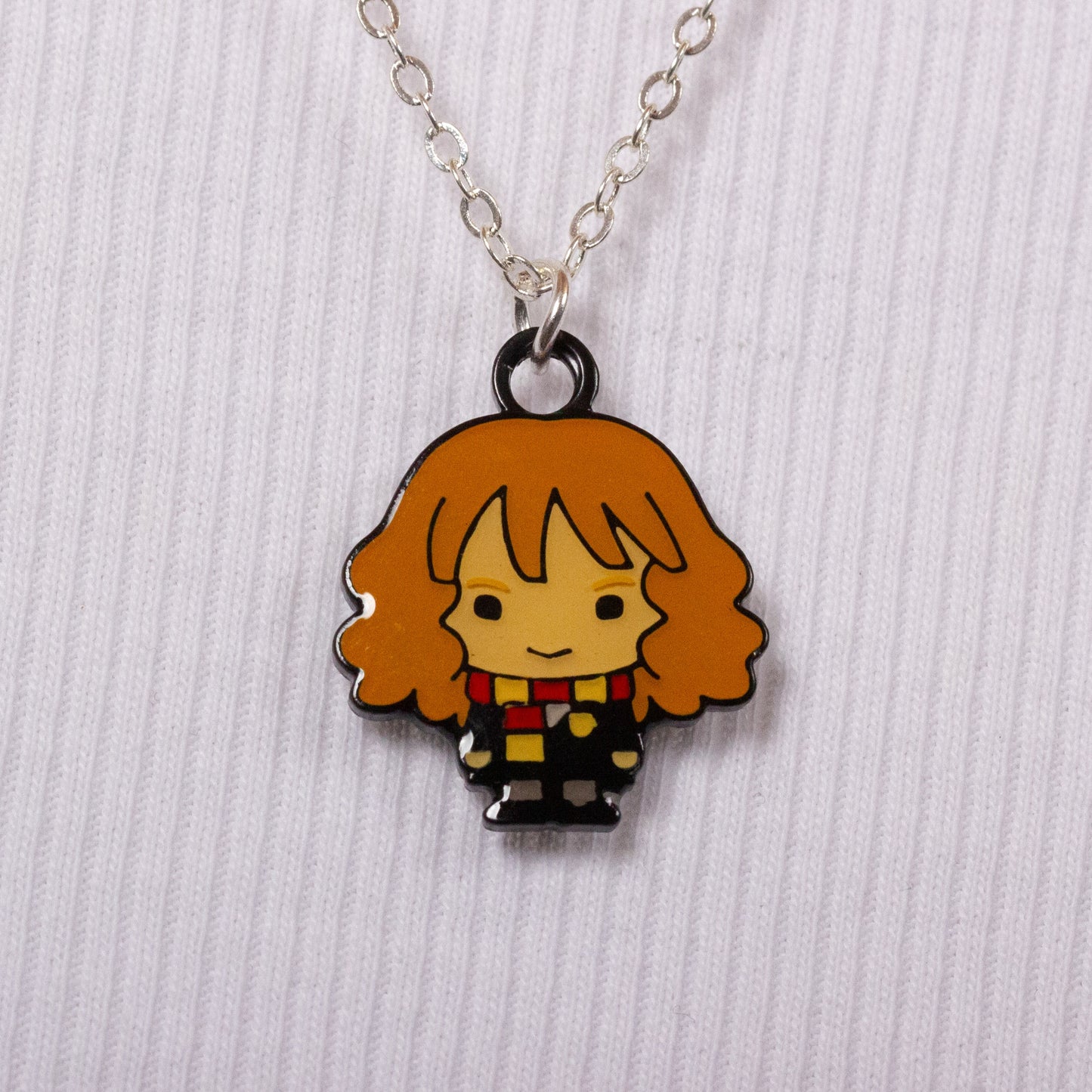 Harry Potter Hermione Granger Chibi Style Necklace - Silver