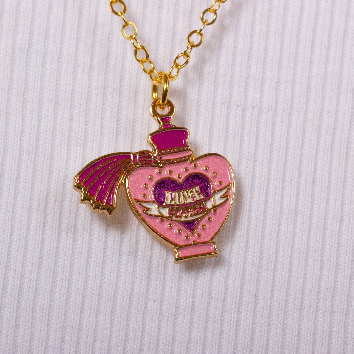 Collier philtre d'amour plaqué or Harry Potter - Or