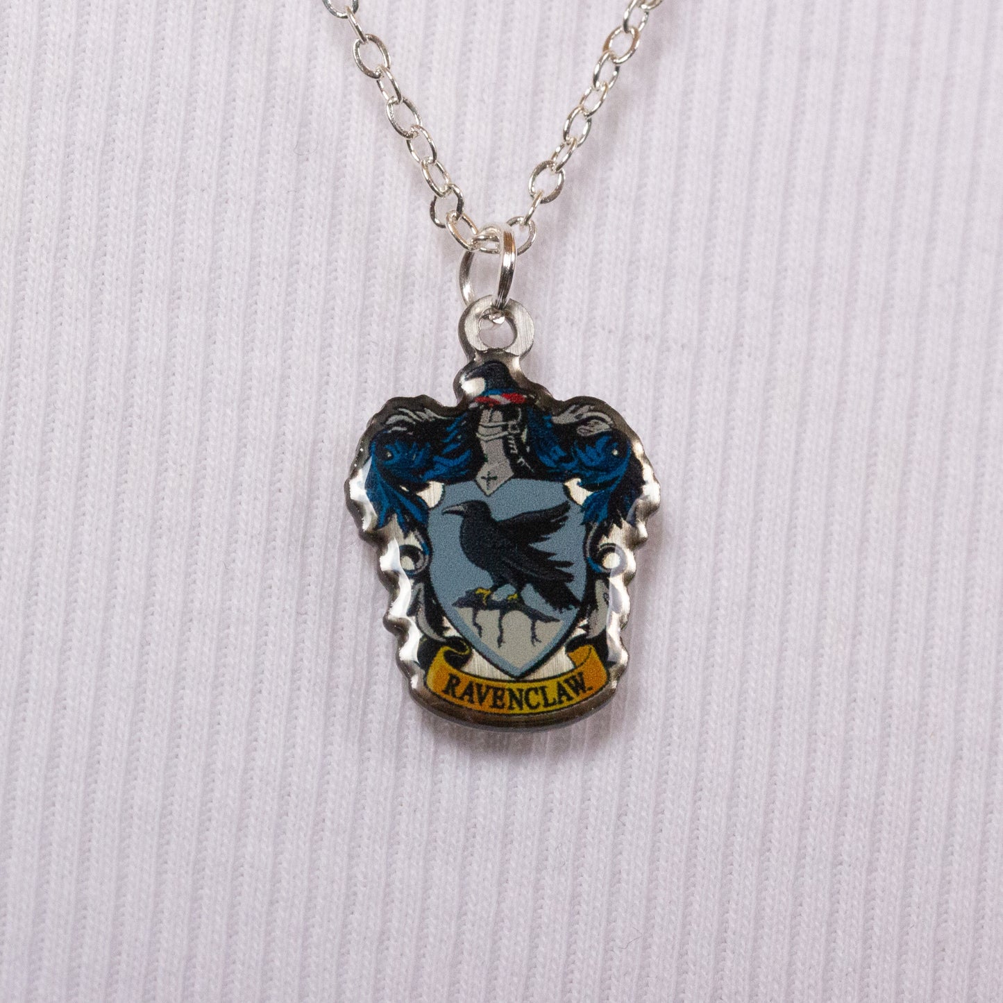 Harry Potter Ravenclaw Crest Slider Necklace - Blue