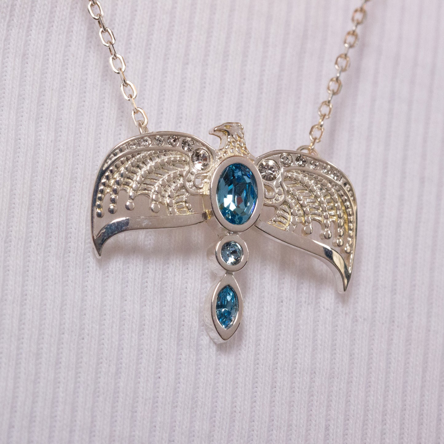 Harry Potter Diadem Necklace Embellished with Crystals - Sterling Silver